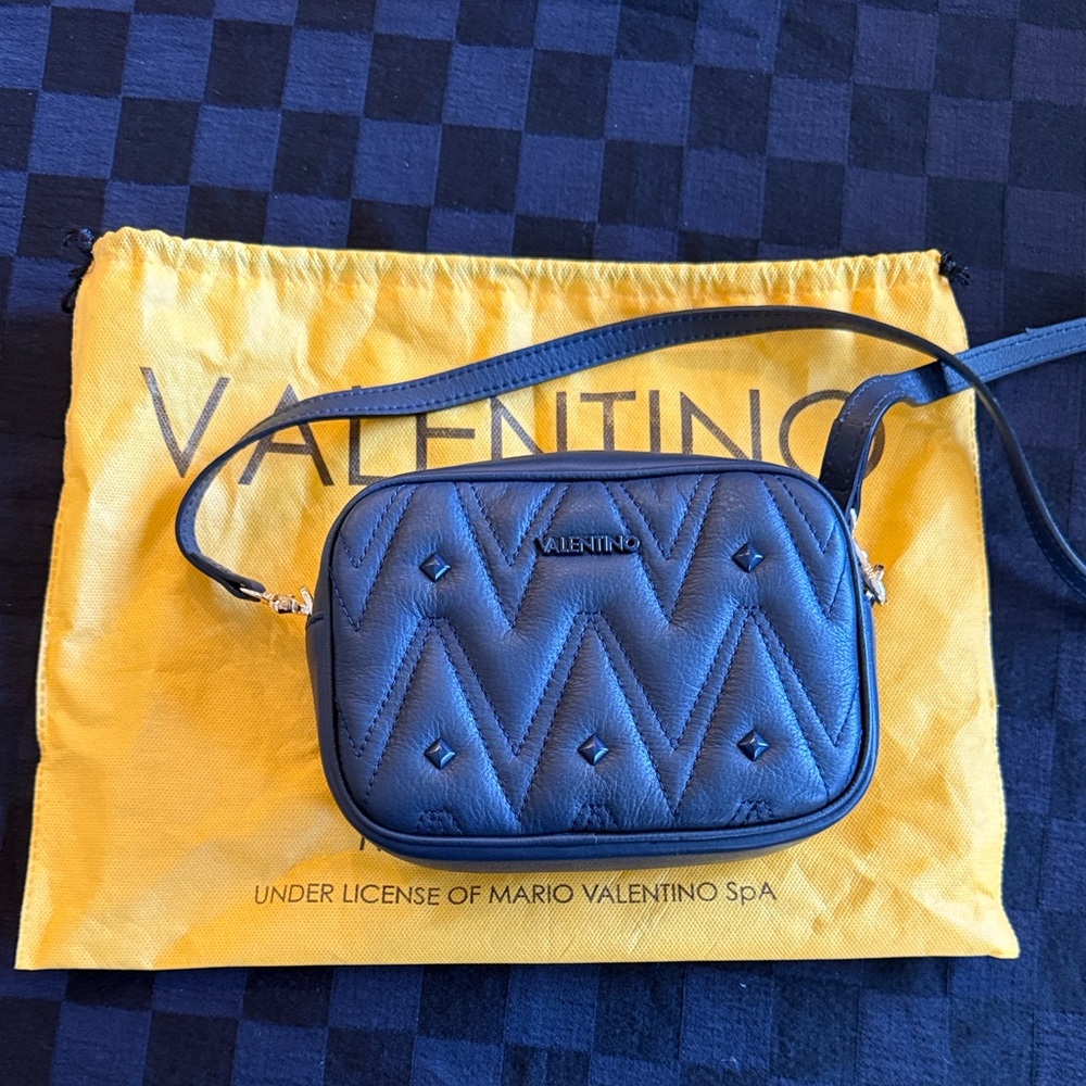 Valentino Black Studded Crossbody Bag